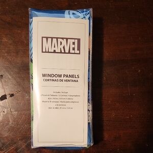 Marvel Window Panels - Blue and White
